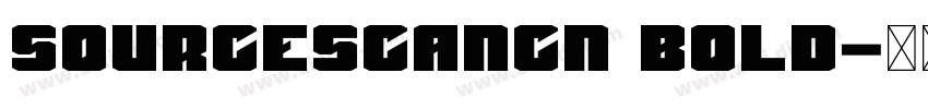 sourcescancn bold字体转换